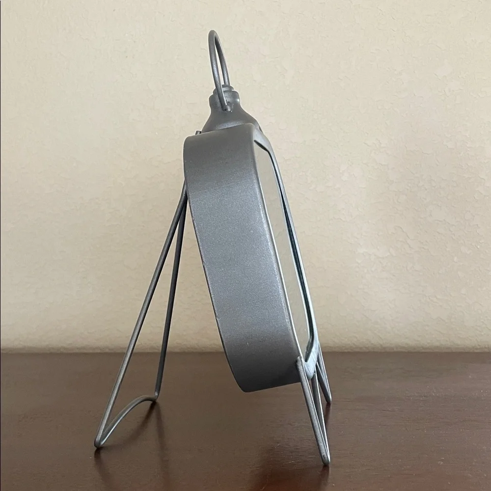Gray Rae Dunn metal clock